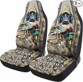 GENANY Duck Hunting Car Seat Covers Set of 2, Breathable Front Seat Covers for Truck Sedan SUV, Camouflage Car Accessories, Duck Hunting Gift for Women Men