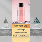 Amor Lyris 2 Packs Essential Oil Refill for Smart Car Air Freshener, 3.5OZ Car Diffuser Refill, Aromatherapy Perfume Refill (4-8 Months Use), Natural Plant Extracts, Pink Cherry Blossom