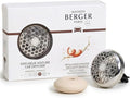 Maison Berger Car Diffuser Set – Refillable Vent Clip, Ceramic Refill, Made in France - Luxury Auto Scent - 4-Week Diffusion - Elegant Air Freshener for All Car Vents (Exquisite Sparkle)