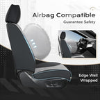 Coverado Car Seat Covers, Front Covers for Cars, Car Seat Cover Front Seats, Automotive Seat Cover, Waterproof, Leather Car Seat Cushion, Universal Interior Covers Seat Protectors for Most Cars