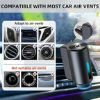 Car Air Freshener Diffuser with Three Adjustable, Rechargeable Car Diffusers, Car Fresheners Long Lasting (Lemon)