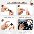 12 Pcs Cute Car Air Freshener Clips, Sloth Car Vent Clip, Funny Car Accessories for Women, Air Conditioner Vent Decorations, Cartoon Animal Interior Decor Sloth Gifts for Women Men