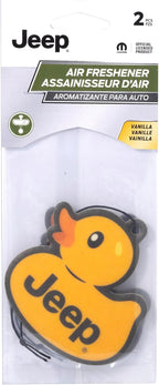 Plasticolor 005721R01 Jeep Logo Rubber Duck Paper Air Freshener - 2 pack