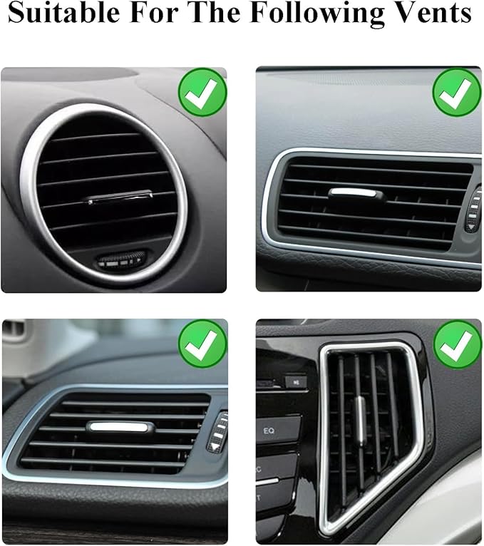 4 Pcs Bling Leopard Air Vent Clips, Crystal Car Air Fresheners Vent Clips Diffuser Rhinestone Leopard Decoration Car Interior Decor Bling Accessories for Women (White)