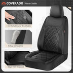 Coverado Car Seat Covers, Seat Covers Full Set, 5 Seats Automotive Seat Cover, Mesh Breathable Seat Protectors, Universal Fit for Most Cars