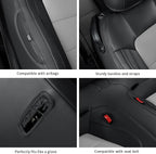 GIANT PANDA Customized Full Set Car Seat Covers Fit Ford Mustang Coupe Hardtop 2015 2016 2017 2018 2019 2020 2021 2022 2023 2024 2025 2026- (Black+Grey)