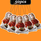 50-1000Pcs Custom Air Fresheners with Picture, Personalized Double Sided Photo/Text/Logo Air Freshener, Customized Gifts for Branding Business Events Promotions
