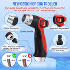 16 IN 1 Car Wash Foam Gun, Foam Cannon, Adjustable Hose Wash Sprayer with 2.5 to 6 Bars Foam Blaster, Suitable for Car Cleaning and Garden Use with 1/2” Quick Connector