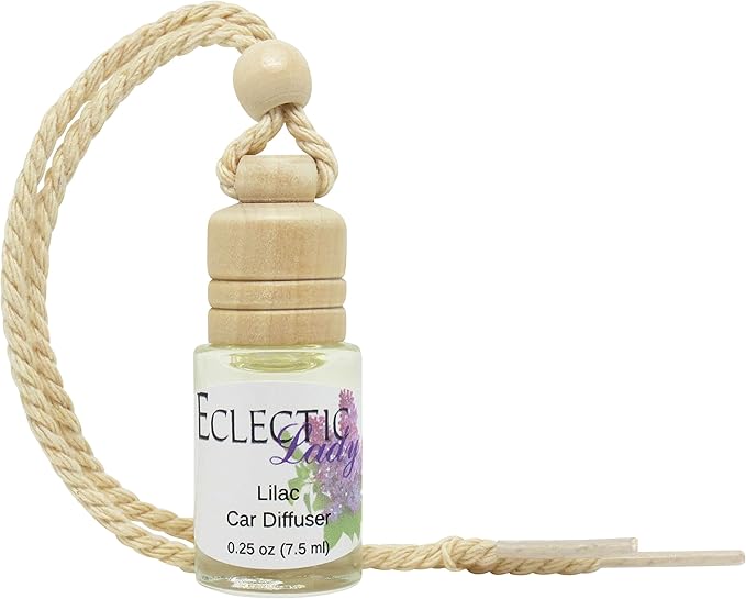 Lilac Scented Car Diffuser By Eclectic Lady, 7.5 ml, Air Freshener, Aromatherapy Diffuser, Premium Grade Fragrance Oil