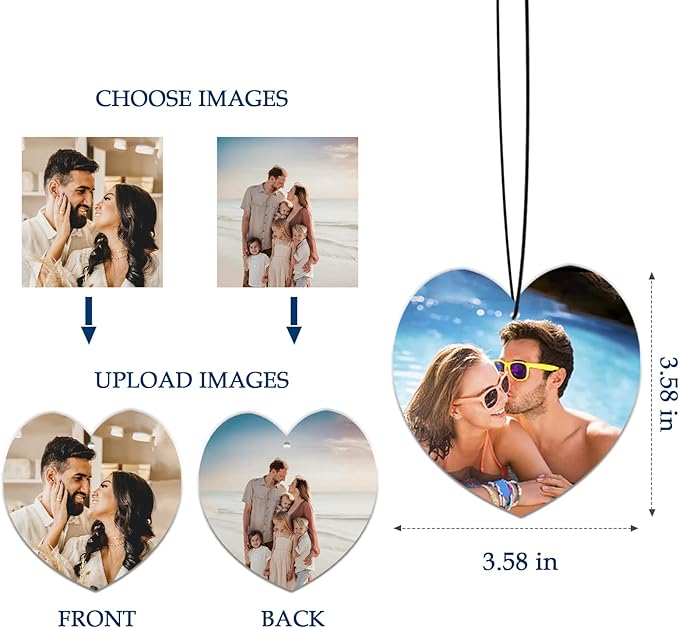 Custom Air Freshener for Car - Personalized Air Freshener for Car with Photo, Smell Air Fresheners with Picture for Hanging Ornaments (Unique Scented Gift)
