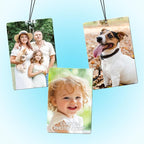 Custom Air Fresheners with Picture - Personalized Double Sided Photo Air Freshener, Customized Air Freshener for Car Wardrobe Bathroom Hanging Ornaments (A1-Rectangle)