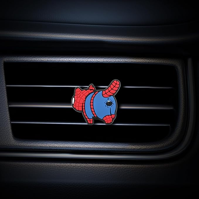 Air Vent Decoration - Cute Super Kitty Hero Decorative Vent Clip for Cars, Bedroom or Office [Spider Man]