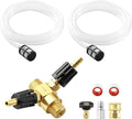 JOEJET Downstream Injector for Pressure Washer, Adjustable Dual Barb Chemical Injector Kit with 3/8 Inch Quick Connect, 3-5 GPM, 4500PSI