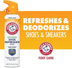 Arm and Hammer Shoe Refresher Spray, Multi-Purpose Odor Remover for All Types of Footwear, Shoe Deodorizer Spray, Shoe Odor Eliminator, Shoe Spray, Shoe Smell Eliminator, 4 oz (3 Pack)