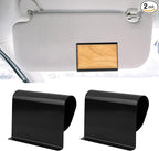 2PCS Car Air Freshener Visor Clip Compatible with Drift Wood or Stone Car Freshener,Universal Cars Fresheners Sun Visor Clips for Modern & Electric Vehicles(Clip Only)(Black,Size:9*6cm/2.34*3.54inch)