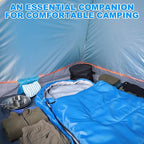 11 Pcs Camping Tent Set for Beginners, Complete Outdoor Travel Gear with Tent Sleeping Bag Stainless Steel Mess Kit Waterproof Tarp for Backpacking, Road Trips, Beach, & Backyard Adventure