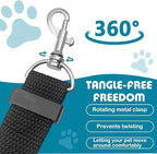 Adjustable Dog Seat Belt for Car, 2 Pack Pet Safety Belts for Vehicles, Heavy-Duty Nylon Puppy Harness Seatbelt Leash for Driving, Universal Fit Seatbelts for Pets in SUV, Truck, Travel, Black
