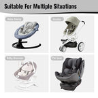 KAKIBLIN Baby Neck Pillow, Baby Head Pillow, Upgraded Travel Support Pillow for Carseat, Neck Support for Car Seat, Stroller, Pushchair (Snail)