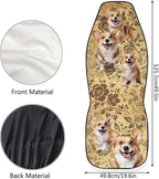 Car Seat Covers Set of 2, Seat Protector for Car Front Seat,Universal Auto Print Seat Covers for Cars SUV Trucks(Dog 81)