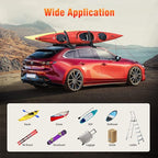 WOOWAVE Premium Kayak Roof Rack Pads Universal Car Soft Roof Rack Kayak Carrier for Canoe/Surfboard/Paddleboard/SUP/Snowboard with Tie Down Straps, Tie Down Rope, Quick Loop Strap and Storage Bag