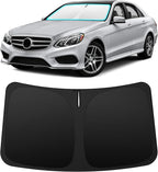 INSAUTO Custom Fit Windshield Sun Shade Accessories for Mercedes-Benz E-Class 2010-2016, Foldable Front Window Sunshade, UV & Heat Reflector, Keeps Interior Cool, Includes Storage Bag