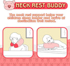 H HOMEWINS Travel Pillow for Kids,Toddler Neck Pillow Cute Animal Neck Head Chin Support Travel Accessories for Airplane, Car, Train,Recline