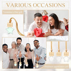 12 Pcs Star Shaped Car Fragrance Diffuser Bottle Bulk - Appreciation Gifts Set Hanging Glass Diffusers with Inspirational Message for Coworker Teacher Staff Thank You Gift (Thank You)