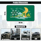 Magnetic Car Window Shade for Baby,Blackout Car Window Curtain,Car Shades for Side Windows,Sun Shade for Car Window baby,Cartoon Pattern Car Window Covers,UV Protection &Heat Blocking (Amusement park)