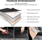 2 Pack Leather Front Car Seat Covers, Universal Sideless Car Seat Protectors with Storage Pocket and Seat Belt Pads, Waterproof Automotive Seat Cover for Cars Trucks SUV(Black)