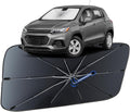 Windshield Sun Shade for Chevrolet Trax 2013-2023, Umbrella Car Shades with 360°Rotating Shaft, Foldable Front Window Sunshade for UV & Heat Protection