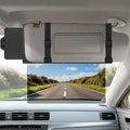 Veharvim Sun Visor Extender for Car (Polarized, UV400, PC Lens, Side Sunshade, Straps&Adjusters), Car Visor Extender Sun Blocker, Visor Extender Attachment, Anti-Glare for Safe Driving(Passenger Side)