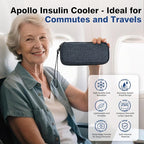 apollo walker Insulin Cooler Travel Case Diabetic Medication Cooler with Ice Packs and Insulation Liner insulin travel case tsa approved