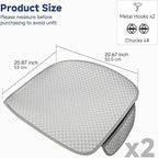 West Llama Car Seat Covers for Summer,Ice Silk Bottom Seat Covers for Cars Include 2 Piece Front Driver Seat Pad Mat Universal Fits 90% SUVs,Cars,Sedans(2Piece-Gray)