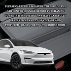 Car Center Console Cover Arm Rest Cover Pad for Car Armrest Box, Middle Console Covers Leather Armrest Box Mat Pad Protector Cushion with 2 Storage Bags for Cars Interior Accessories(Grey)