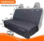 Bench Dog Car Seat Covers for SUV, Waterproof Dog Seat Cover for Back Seat Fit Ford Explorer Heavy Duty Non Slip Back Seat Cover Protector for Chevrolet Tahoe/Yukon/Suburban/Expedition