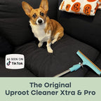 Uproot Cleaner Pro Pet Hair Remover Bundle - Including Xtra Carpet Rake for Pet Hair Removal Tool - Scrape Easy the Cat & Dog Fur from Your Carpet, Rugs, Cat Bed, Car Trunk & More