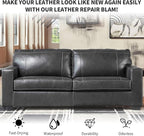 Dark Gray Leather Recoloring Balm,Leather Couch Scratch/Stain Remover,Leather Repair kit for Vinyl Furniture and Car Interior,Leather Dye Paint for Scratched and Faded Leather Couches