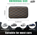 Car Center Console Pad, Waterproof Auto Armrest Seat Box Cover, PU Leather Arm Rest Protector Cushion Pad, Universal Vehicle Interior Protection Accessories for Car SUV (Black & Orange)