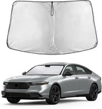 EcoNour Windshield Sunshade Compatible for Honda Accord 2023-2024 2025 2026, Sun Visor for Front Windshield & Window Sun Shade Cover, UV Heat Blocker & Protector, Car Accessories