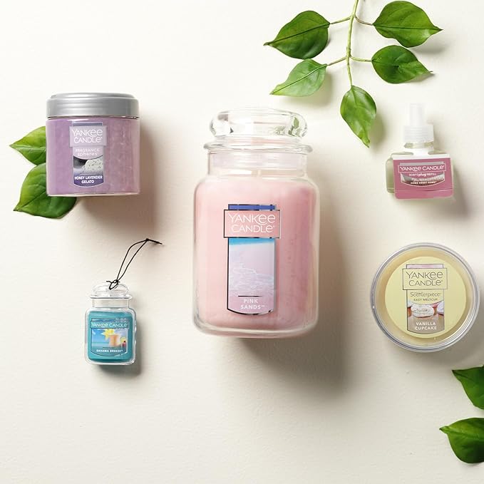Yankee Candle Car Air Fresheners, Hanging Car Jar Ultimate, Neutralizes Odors Up To 30 Days, Bahama Breeze, 0.96 OZ (Pack of 12)
