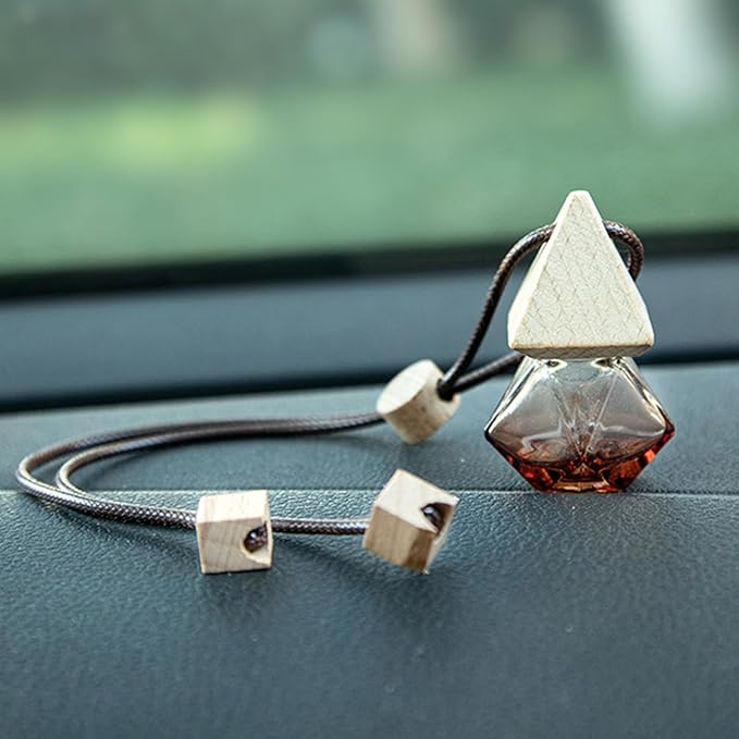 8ml Car Air Freshener Pendant Diffuser Hanging Perfume Bottle Car Interior Ornament Perfume Essential Oil Jar