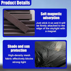 Magnetic Car Sunroof Sun Shade Breathable Mesh, UV Protection Auto Moonroof Screen Cover, Universal Quick Install Vehicle Window Mesh Bug Net Accessory for Camping, Parking (39.6 × 26.77 in)