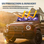 Purple Butterfly Car Windshield Sun Shield, 59*31.5 Inches, UV Rays Protection, Universal Fit for SUV, Truck, Car