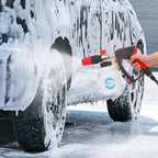 DUSICHIN Short Pressure Washer Gun Swivel Joint 4000 PSI Foam Cannon Lance,7 Pressure Washer Nozzle Tips Car Wash Foam Gun 7 Tip Slots 3/8'' Swivel Quick Connector,M22-14mm M22-15mm Fitting DUS2912