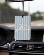 Girly Car Air Freshener 4 Pcs Coconut Scented, Inspirational Daily Affirmations Car Accessories Mirror Decor for Women, Long Live Girlhood Hanging Air Freshener for Cars Closet Drawer Books