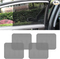 Car Side Window Sunshade, 4 PCS Static Cling Films Stickers Sun Shade UV Rays Privacy Protector, Reuseable Washable Sun Shade for Most Cars, Vhicles, SUV