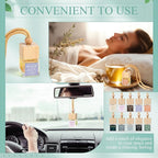 30 Pcs Appreciation Gift for Coworker Empty Hanging Car Air Freshener Diffuser Bulk May You Be Proud of The Work Thank You Glass Bottles Gifts for Staff Team Intern Teacher