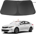Windshield Sun Shade Custom Fit for 2016-2020 Kia Optima (Not for 2021 KIA K5) Accessories Foldable Sunshade Sun Blocker Protect Car from Sun Rays & Heat Damage Keep Car Cooler