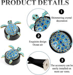 Cute Turtle Themed Air Vent Clips, 2-Pack, Car Interior Accessories, Sea Turtle Decor, Unique Gift for Women, Beachy Coastal Style for Car Enthusiasts and Nature Lovers