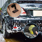 2 Set Wheel & Tire Brush Cleaner for Car, FineGood Wheel Brushes for Cleaning Wheels Auto Wheel Cleaning Brush Bristle Brush Cleaning Tools